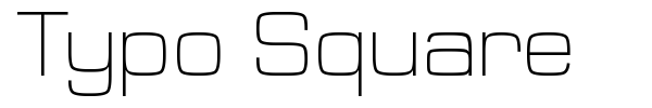 Typo Square font preview